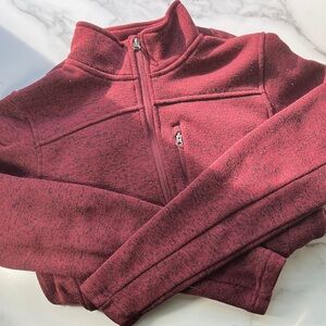 Magellan Outdoors Maroon Fleece Jacket